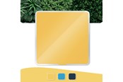 Konference & Præsentation - Leitz Cosy magnetisk glas whiteboardtavle 450x450mm Varm gul - 70440019