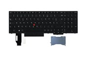 Tastatur - Lenovo Chicony - Bærbar tastatur - til udskiftning - Fransk - Sort - 01YP571