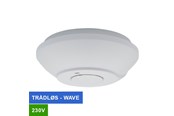 Sikkerhed - Foss Europe Life røgalarm 230V Wabe med 9V back-up, trådløs/ledningssammenkobling, hvid - 100231