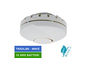 Sikkerhed - Foss Europe Life Bluu Circle 10+ Wave røgalarm (trådløs sammenkobling), batteri, hvid - 100255