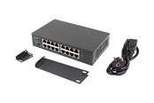 Switch - Lanberg RSGE-16 16-Port Gigabit Unmanaged Rack Switch - RSGE-16