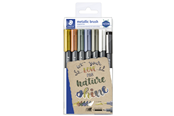 Hobby artikler - Staedtler STAEDTLER Marker Brush Metallic, 7 ass. - 8321 TB7