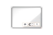 Konference & Præsentation - Nobo Premium Plus udendørs magnetisk låsbart opslagsskab med hængslet låge 8xA4 - 1902579