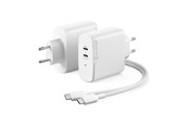 Mobil - Adaptere & Opladere - ALOGIC 2X63 Rapid Power 63W GaN Charger - Incl. 2m USB-C Charging Cable - WCG2X63-EU
