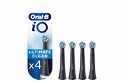 Eltandbørste - Oral-B Tandbørstehoveder iO Ultimate Clean - Sort - 4 stk - 4210201301905