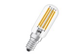 Lyskilder - Osram LED pære T26 6,5W/827 (55W) filament klar E14 - 4058075432963