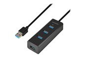 USB hub - AXAGON N HUE-S2BL - hub - 4 ports USB hub - USB 3.2 - 4 ports - Sort - HUE-S2BL