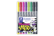 Skrive- og Tegneværktøjer - Staedtler Lumocolor Perm Fmb 8 ass/boks - 31-S WP8
