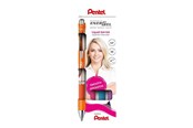 Skrive- og Tegneværktøjer - Pentel BL77-4COL Energel Roller 0.7mm 4-pack (Orange - Violet - Pink - Light Blue) - BL77-4COL