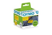 Papir, Fotopapir og Etiketter - DYMO LabelWriter gule forsendelsesetiketter/navneskilt | 54mm x 101mm | 1 rulle x 220 stk - 2133400