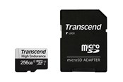 Hukommelseskort - Transcend 350V High Endurance MicroSD/SD - 100MB/s - 256GB - TS256GUSD350V