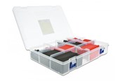 Netværkstilbehør - DeLOCK Heat shrink tube assortment box red / black 520 pieces - 20673
