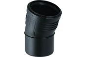 Afløb - Geberit Silent bøjning 15° 110mm, mf, Sort, PP - 184834110