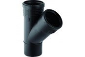 Afløb - Geberit silent grenrør 45° 110/50mm, mf, sort, pp - 390.532.14.1