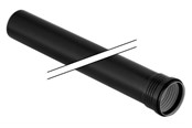Afløb - Geberit silent afløbsrør 110x500mm, 1mf, sort, pp - 390.502.14.1
