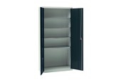 Værktøj - Blackbolt Blika blackbolt materialeskab ms-1 med 4 hylder ral 7035/9005 - 131V0001-9-7035-9005