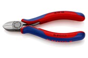 Håndværktøj - KNIPEX skævbider 125 mm uden facet og åbningsfjeder - 76 22 125