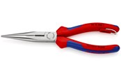 Måleinstrumenter - KNIPEX Fladrundtang med skær sort atramenteret 200 mm, 26 12 200 t - 26 12 200 T