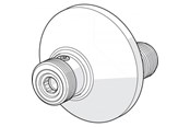 Brus og monteringstilbehør - Oras Ex-forskruningssæt af 2 stk med afspærring og 70mm rosetter - 204110X/2