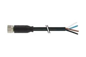 Sensorik - Murrelektronik Føler-/sensorkabel m8 hun lige 4-polet med kabel 4x0,25mm2 sort pvc ul,csa 5 meter - 7000-08061-6110500