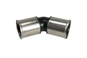 Alu-pex systemer - Henco pres vinkel 45° pvdf 40 x 40 mm - 27PK-4040