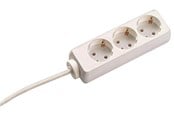 Afbrydermateriel - Bachmann Selly 3-stikdåse cee7/3, hvid, 1,5 m kabel og schukostik - 387.270S