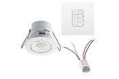 Intelligente bygningsinstallationer	 - Helvar stand alone dali pir med scenariepanel - 610RS135W