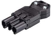 Kabler, ledninger, afdækning og brandsikring - Wieland Gst18i3 stik skrue 250v/20a han 0,75-2,5mm2 ø=6,5-10,5mm sort, 92.732.3053.1 - 92.732.3053.1