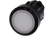 Trykknapper og signalenheder - Siemens Lystrykknap, 22 mm, rund, plastik, hvid, flad - 3SU1001-0AB60-0AA0