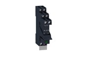 Komponenter til tavler og kasser - Schneider Electric Zelio rsb stikbensrelæ i sokkel med diode og skilt, 2 c/o kontakter på 8a og 24vdc forsyning - RSB2A080BDPV