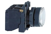 Trykknapper og signalenheder - Schneider Electric Harmony lampetryk komplet med led og plan trykflade med fjeder-retur i hvid farve 24vac/dc forsyning 1xno+1xnc, xb5aw31b5 - XB5AW31B5