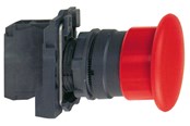 Trykknapper og signalenheder - Schneider Electric Harmony paddetryk komplet med ø40 mm paddehoved i sort farve med fjeder-retur 1xno, xb5ac21 - XB5AC21