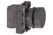 Trykknapper og signalenheder - Schneider Electric Harmony trykknap komplet med fjeder-retur og plan trykflade i sort farve 1xno, xb5aa21 - XB5AA21
