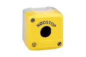 Trykknapper og signalenheder - Schneider Electric Trykknapbox tom med 1 hul gul nødstop - XALK01TH26