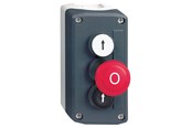 Trykknapper og signalenheder - Schneider Electric Trykknapbox 2/tryk+nødstop 1xno 1xnc 1no - XALD328