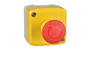 Trykknapper og signalenheder - Schneider Electric Trykknapboks gul med rødt paddetryk 1no+2nc - XALK178G