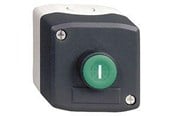Trykknapper og signalenheder - Schneider Electric Trykknapbox grå/sort med 1xno  i - XALD102