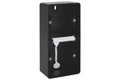 Afbrydermateriel - Niko-Servodan Underlag 2-modul, lodret, ip55, sort - 761-83201