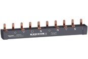 Komponenter til tavler og kasser - Schneider Electric Sløjfeskinne 3p+n 80a hpfi+mcb 10m bundmontage - A9XPH810