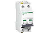 Komponenter til tavler og kasser - Schneider Electric Acti9 automatsikring ic60n, 2p 6a b, med dobbelt terminal, 36 mm - A9F03206