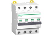 Komponenter til tavler og kasser - Schneider Electric Acti9 ic60 kombiafbryder 4p, 32a, 415v, 30ma, 6ka, klasse a, c-karakteristik. bredde 72 mm. - A9D67432