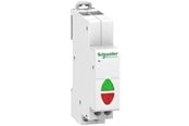 Komponenter til tavler og kasser - Schneider Electric Signallampe iil rød+grøn led 110-230vac estimeret til 100.000t bredde 18mm - A9E18325