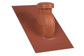 Tag og facade - Easy Flex Roofing Sabetoflex ventilationshætte 5-45° ø125 rød pib - UN331250545