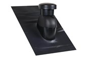 Tag og facade - Easy Flex Roofing Sabetoflex ventilationshætte 5-45° ø160 sort pib - UN111600545