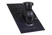 Tag og facade - Easy Flex Roofing Sabetoflex ventilationshætte 5-45° ø125 sort pib - UN111250545