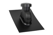 Tag og facade - SABETOFLEX Sabetoflex ventilationshætte 5-45° ø160 sort abs - UNP111600545