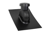 Tag og facade - Easy Flex Roofing Sabetoflex ventilationshætte 5-45° ø125 sort abs - UNP111250545