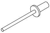 Tavler og kasser - Cubic Popnitte undersænket 2055-0400 - 2055-0400
