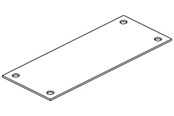 Tavler og kasser - Cubic Blindflange polycarbonat fl21 0117-0000 - 0117-0000