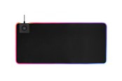 Musemåtte & tilbehør - Deltaco GAMING XL RGB-Musemåtte med integreret Qi-Trådløs Opladning - GAM-092